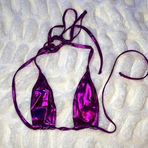 Purple Micro Bikini Top